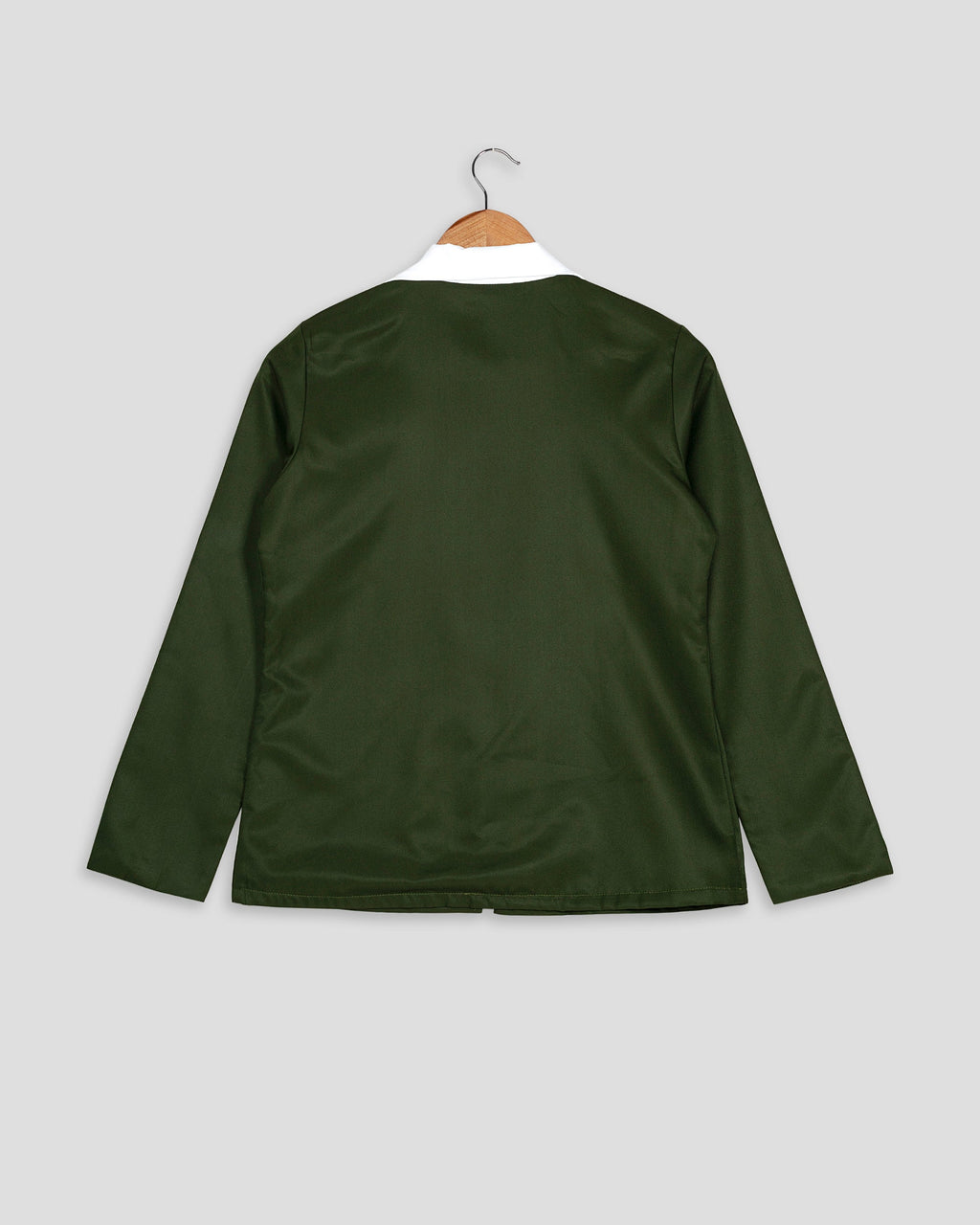 Chaqueta de mujer verde de crepé Butter