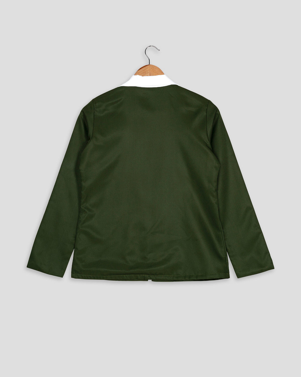 Chaqueta de mujer verde de crepé Butter
