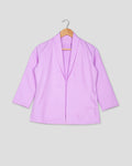 Chaqueta de mujer lisa rosa