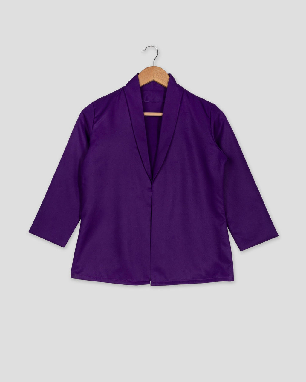 Chaqueta de mujer lisa morada