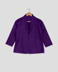 Chaqueta de mujer lisa morada