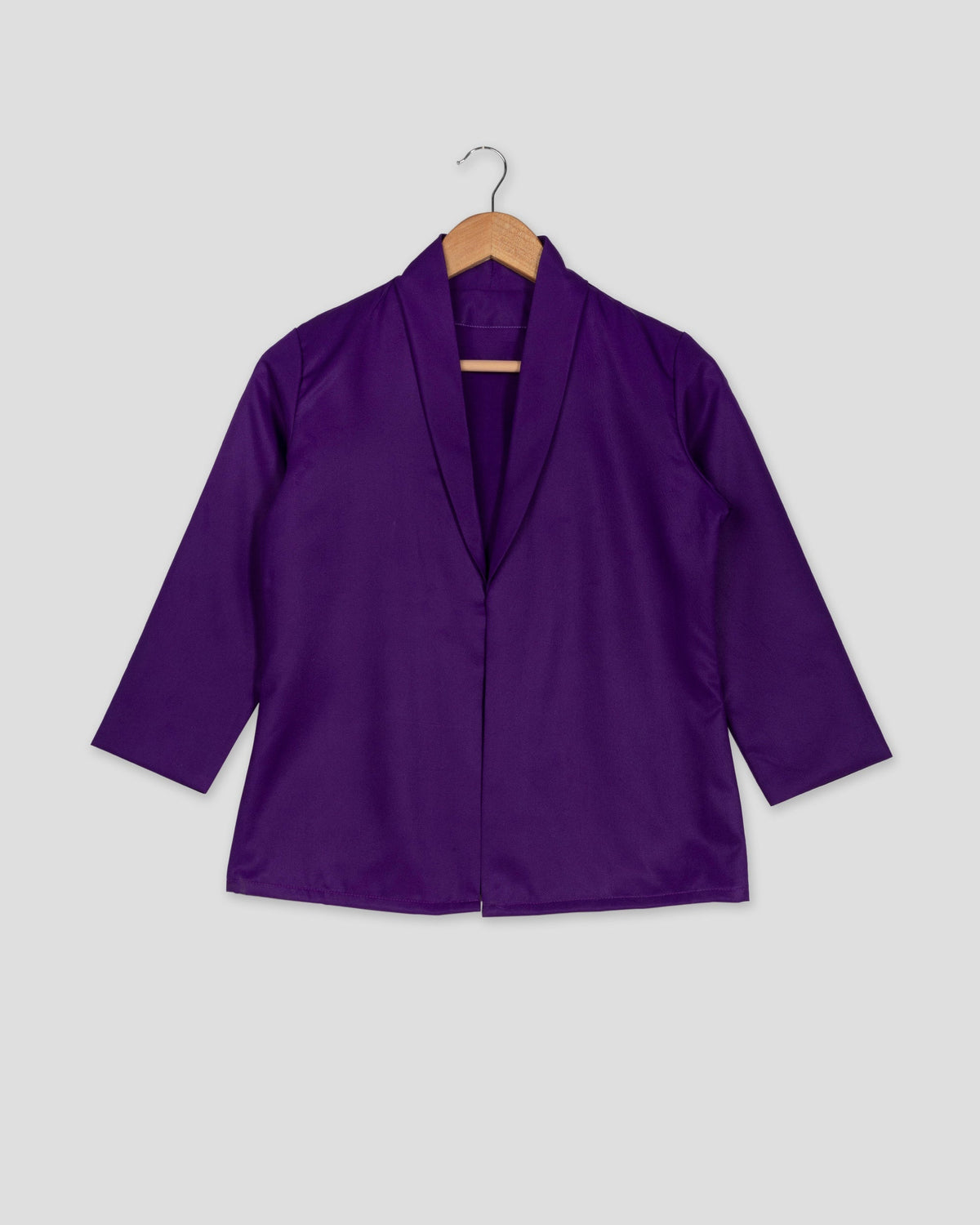 Chaqueta de mujer lisa morada