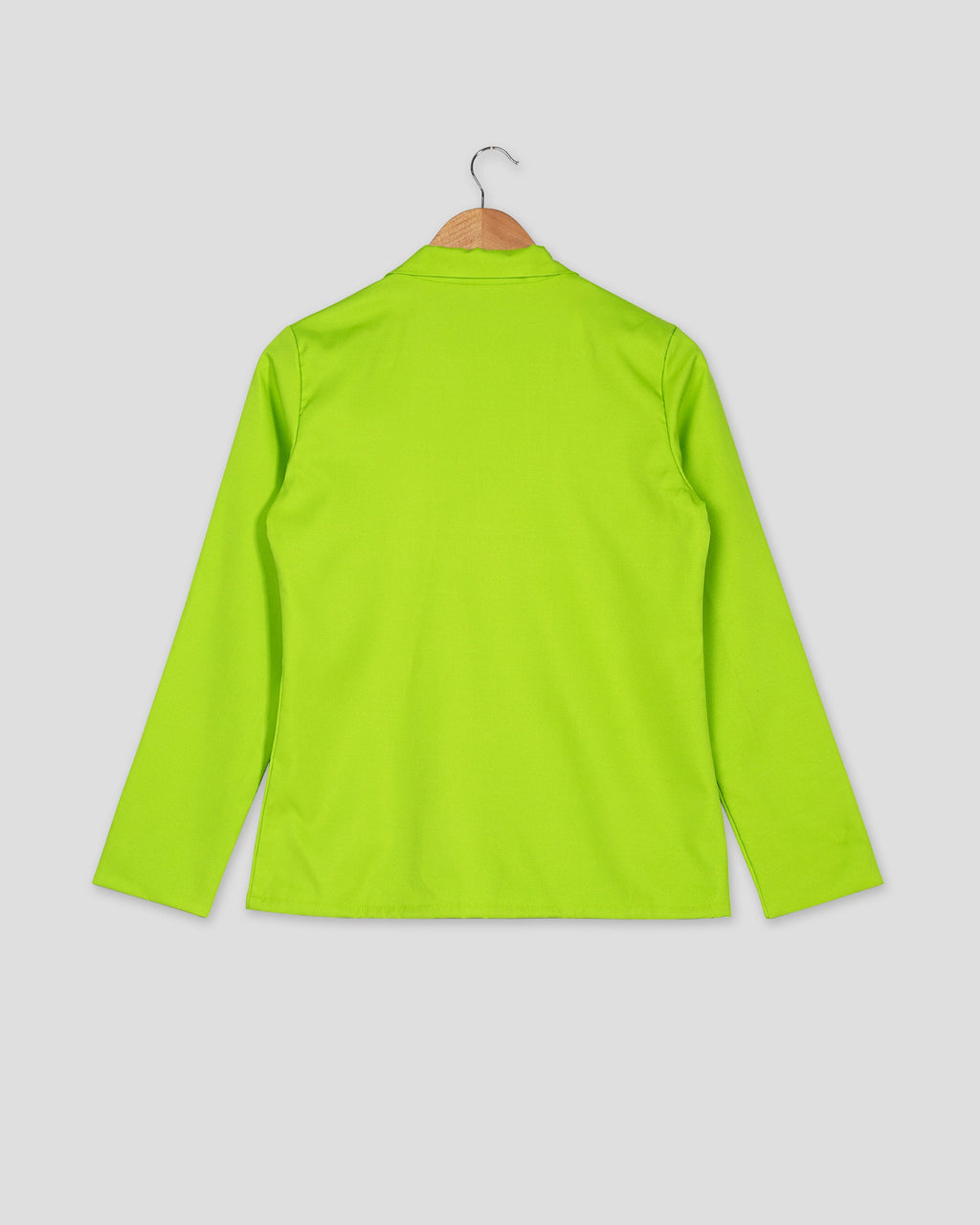 Chaqueta de mujer lisa verde