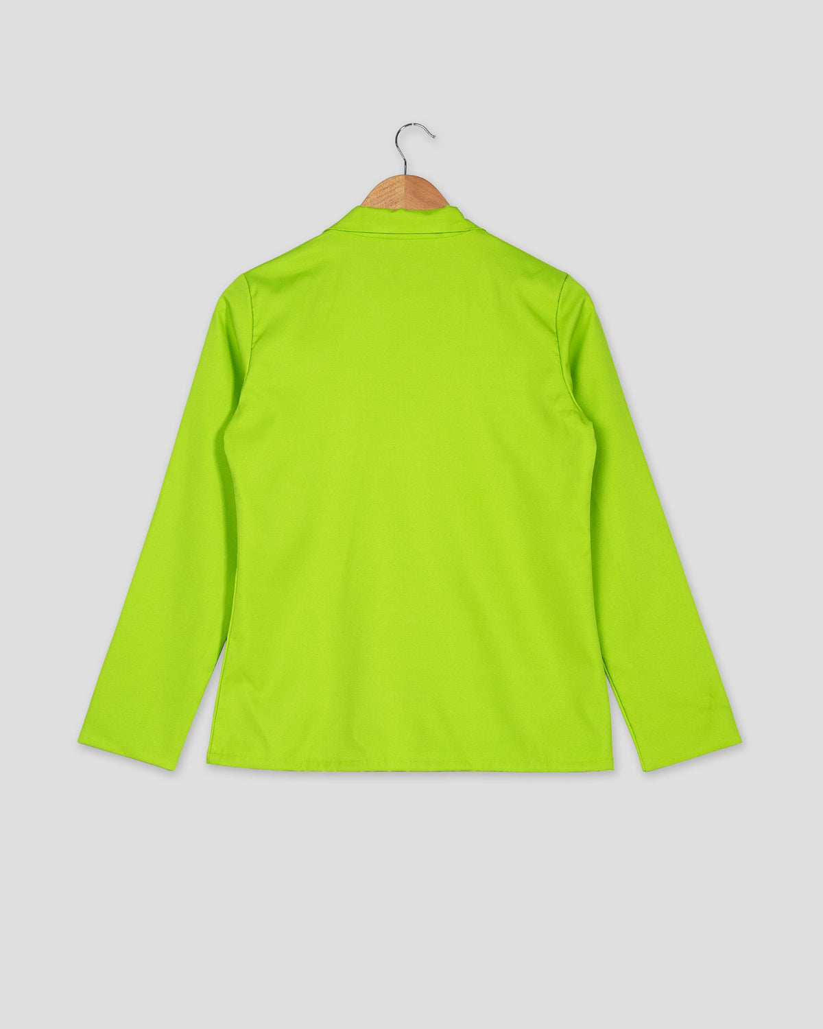 Chaqueta de mujer lisa verde