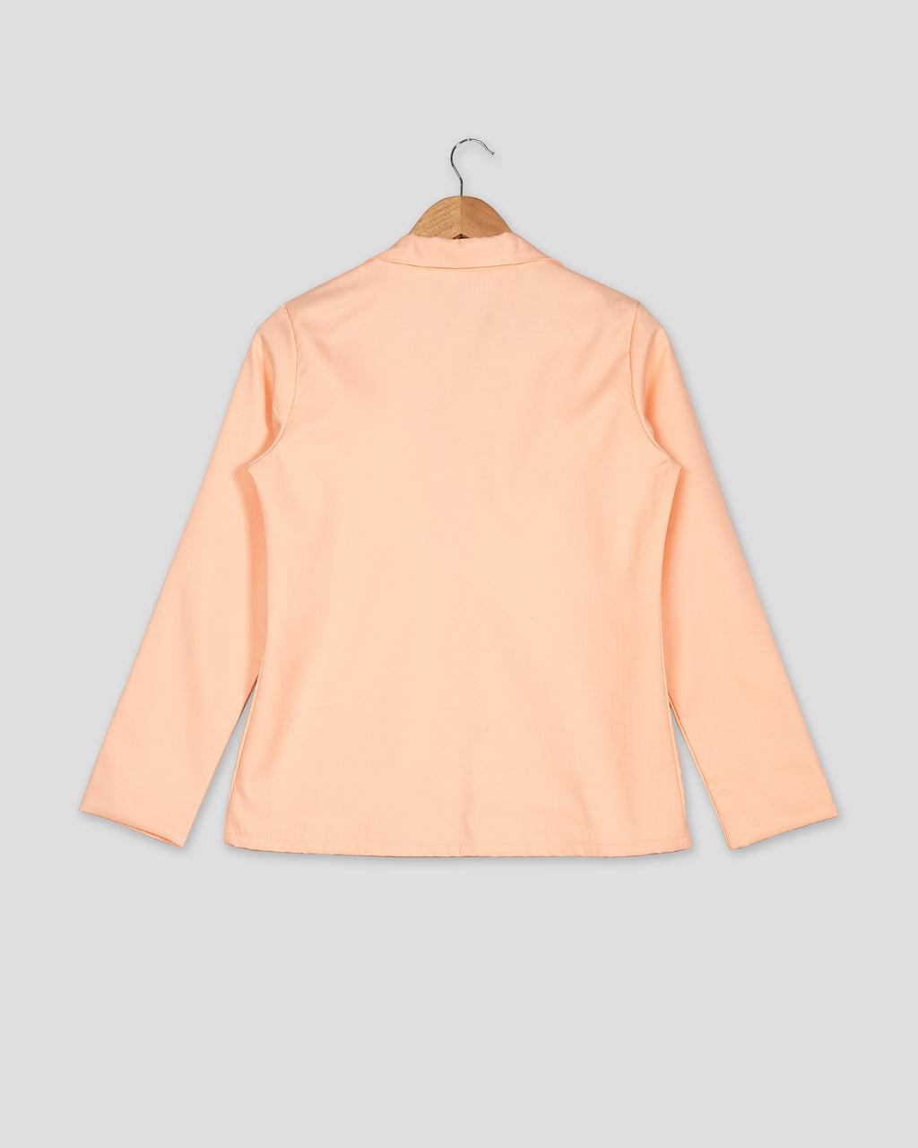Chaqueta de mujer lisa naranja claro