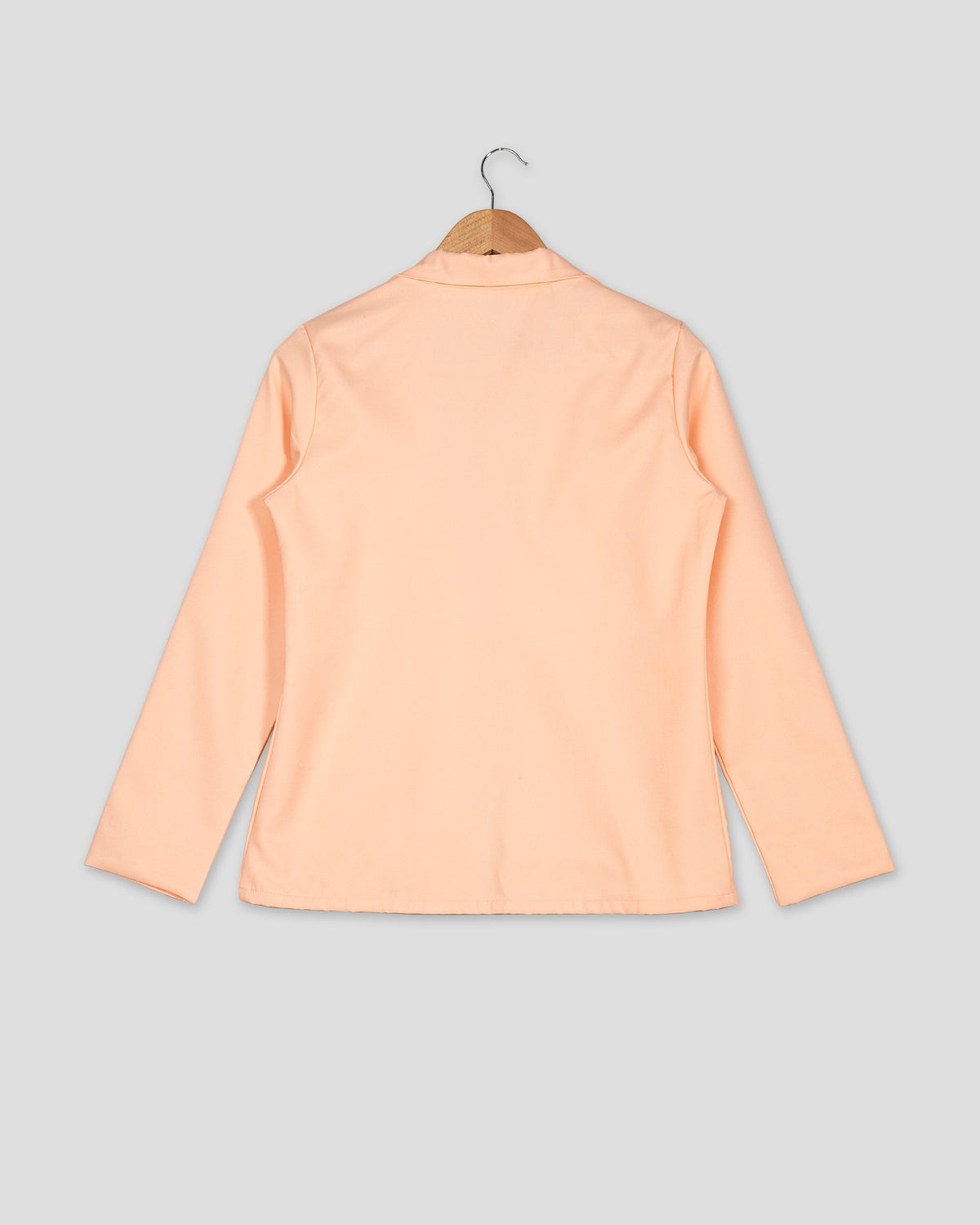 Chaqueta de mujer lisa naranja claro