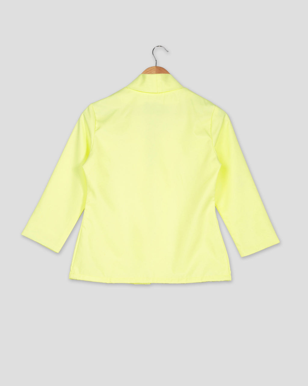 Chaqueta de mujer lisa amarilla