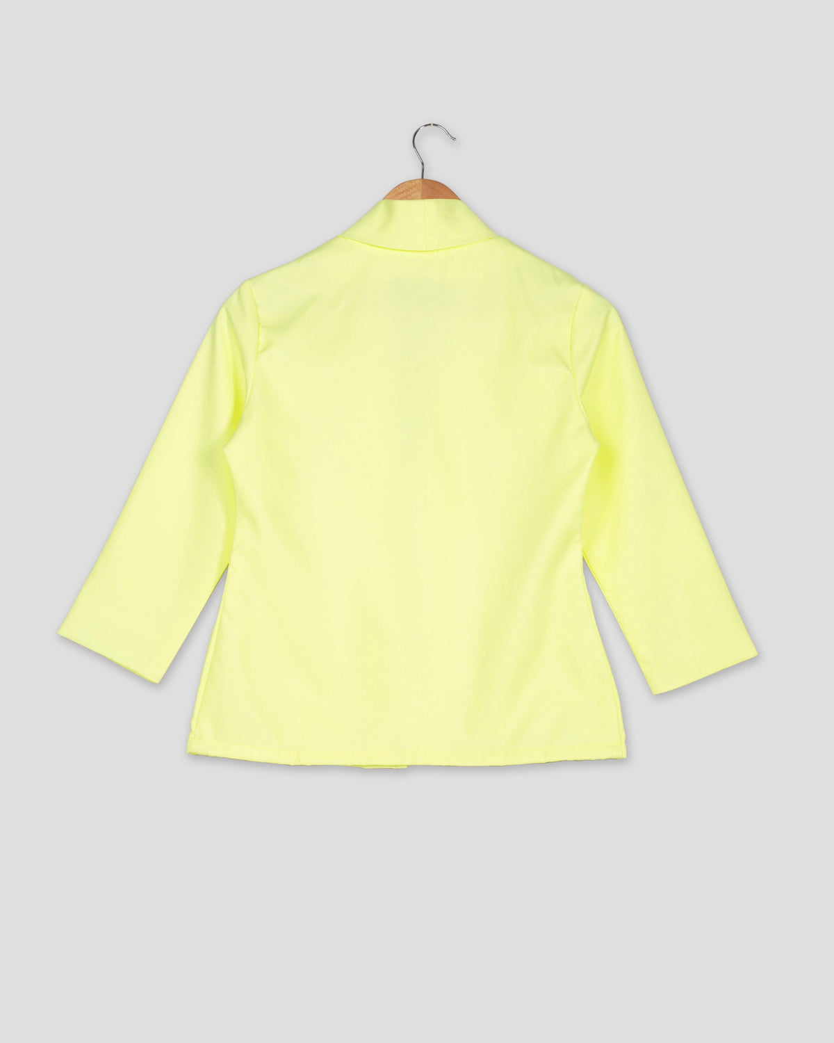 Chaqueta de mujer lisa amarilla