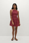 Robe courte Laia rhubarbe - Vente finale