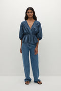 Haut Sigrid bleu marine vintage - Vente finale