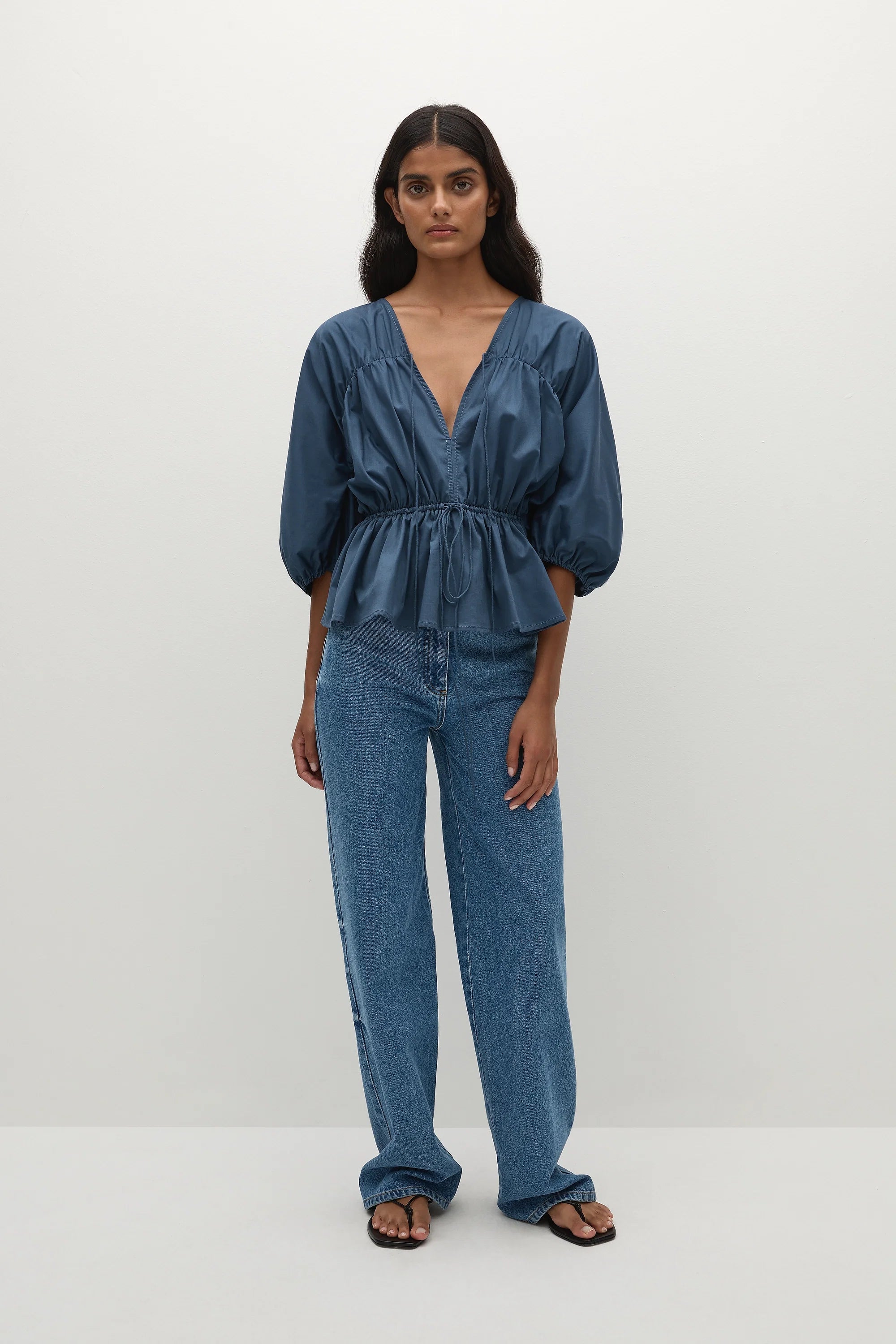Haut Sigrid bleu marine vintage - Vente finale